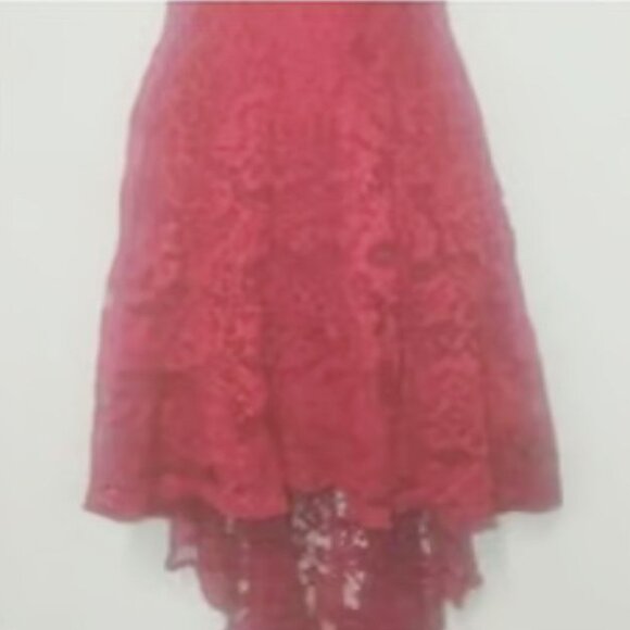Muadress ** Beautiful Red Lace Hi-Lo Dress in size XL - Picture 7 of 13